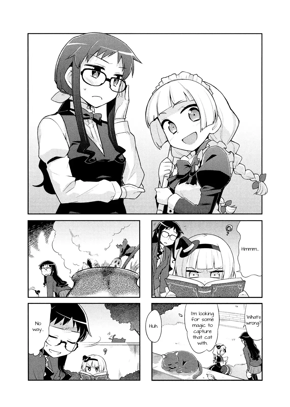 Majo to Houki to Kurobuchi Megane Chapter 3 1